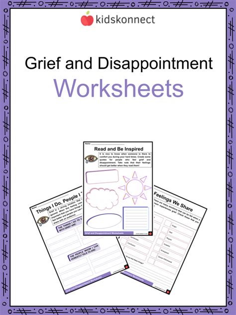 Grief And Disappointment Worksheets And Facts Types Coping