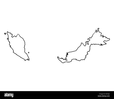 Map Of Malaysia Stock Photo Alamy