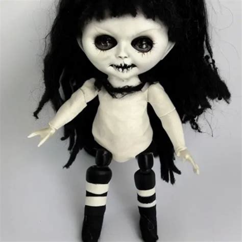 Creepy Doll Cursed Witchcraft Black Eyes Toy Stable Diffusion Openart