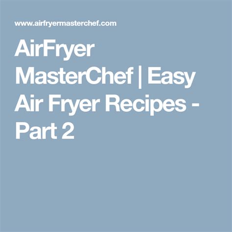 Airfryer Masterchef Easy Air Fryer Recipes Part Diabetic Meal Plan Diabetic Recipes