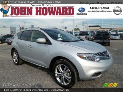 Gone are the distinctive vertical taillights, replaced by. Brilliant Silver - 2013 Nissan Murano LE AWD - Black ...