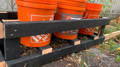 Nest the buckets and stand the pvc pipe vertically next to them. How to Build a 5 Gallon Bucket Stand for Growing ANYTHING ...