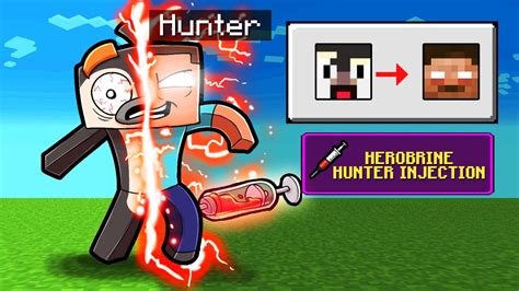 Manhunt God Speedrunner Vs Herobrine Hunter Minecraft Youtube