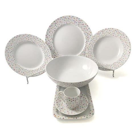 Acheter Service Vaisselle Manaos De Table Passion Assiette Porcelaine