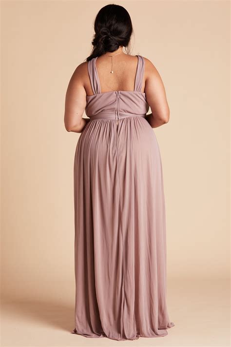 Kiko Bridesmaid Dress In Mauve Birdy Grey