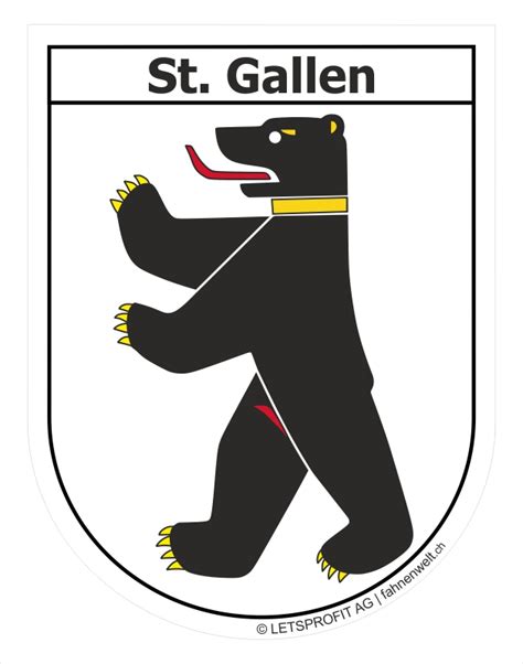 Academia de fútbol infantil y juvenil. Kleber mit Wappen St. Gallen ca. 6.5 x 8.5 cm