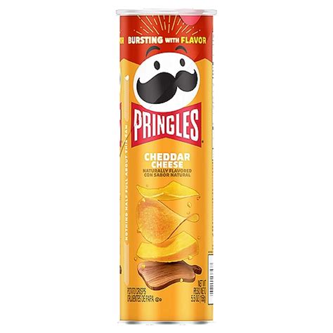Pringles Cheddar Cheese Potato Crisps Chips 55 Oz