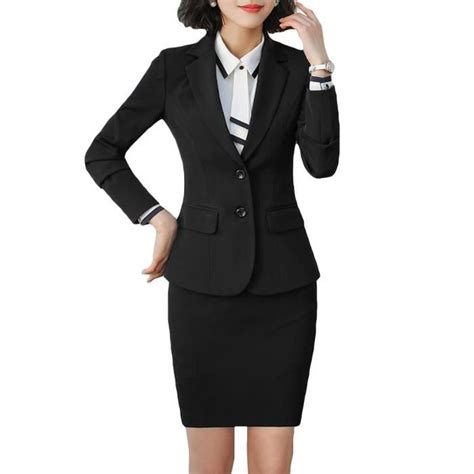 Maybe you would like to learn more about one of these? Costume Femme Marque Luxe Veste +Jupe slim fit Ensemble de ...