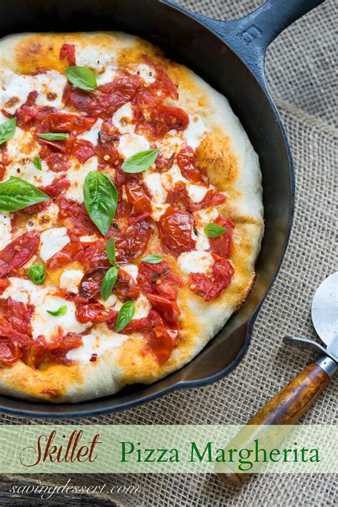 And catch a star for her. Skillet Pizza Margherita - Saving Room for Dessert