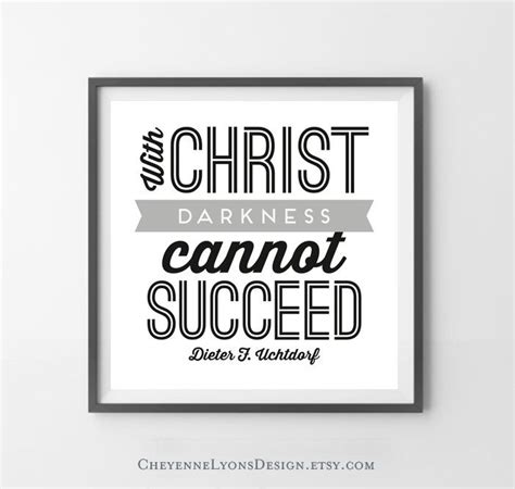 Clearance Physical Print With Christ Darkness Cannot Succeed Dieter