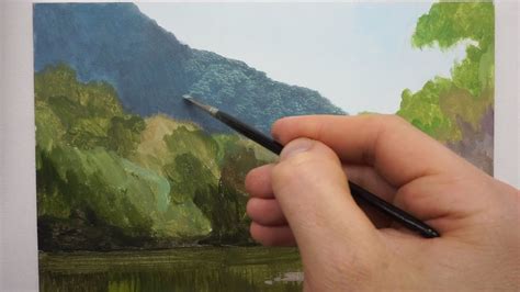 6 Landscape Painting Techniques On Panel Oil Painting Tutorial Youtube