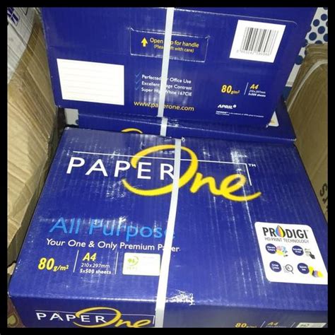 A4 rim paper you settle for contributes significantly to the quality of the final output. Harga Diskon Kertas Hvs Paper One A4 80 Gram 1 Dus Isi 5 ...