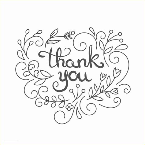 Free Thank You Card Template Of Simple Swirls Thank You Card Template