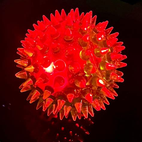 Led Multicolour Light Up Flashing Spikey Balls