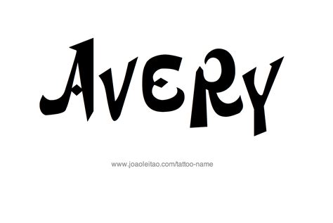 Avery Name Tattoo Designs Name Tattoo Designs Name Tattoos Name Tattoo