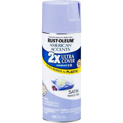 Rust Oleum American Accents Ultra Cover 2x Satin French Lilac Spray