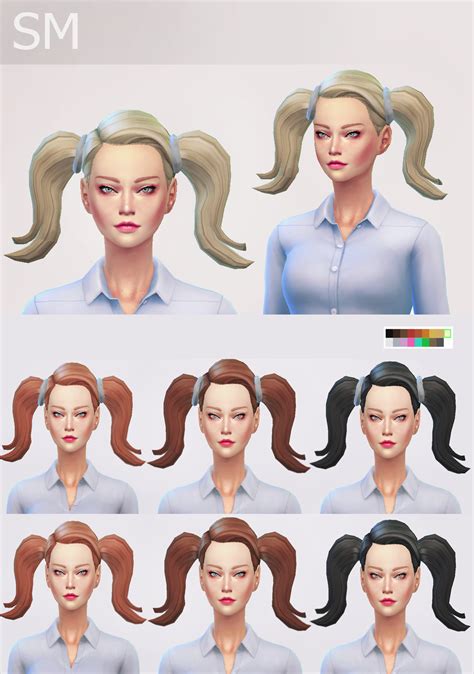 Simmaniacos Bella Hair Sims 4 Sims