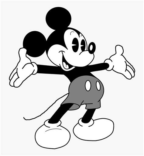 Mickey Mouse Png Black And White Transparent Background Mickey Mouse