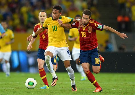 Men's soccer gold medal match combined xi: Neymar and Jordi Alba Photos Photos - Brazil v Spain ...