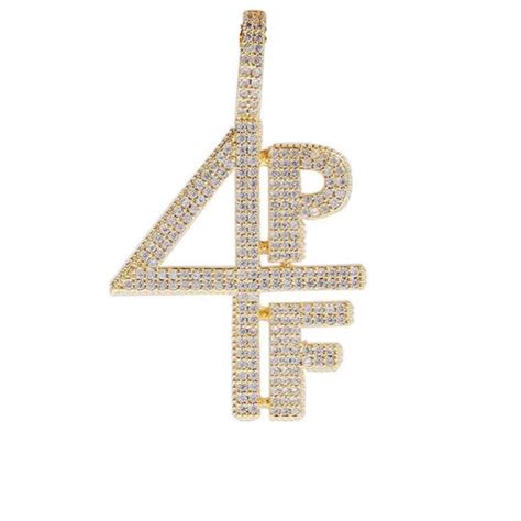 4pf Lil Baby Pendant 14k Gold Iced Up London