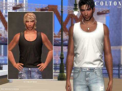 The Sims 4 Colton Top By Plumbobs N Fries Micat Game