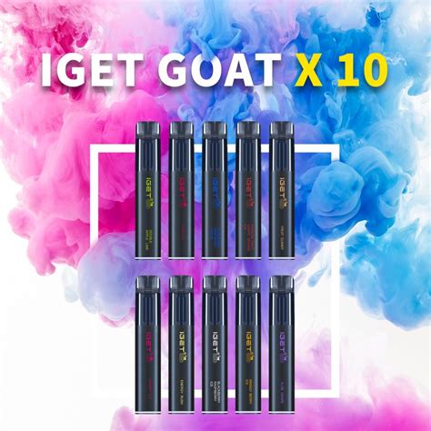 Buy Iget Goat X 10 Random Flavours Online Puffsme