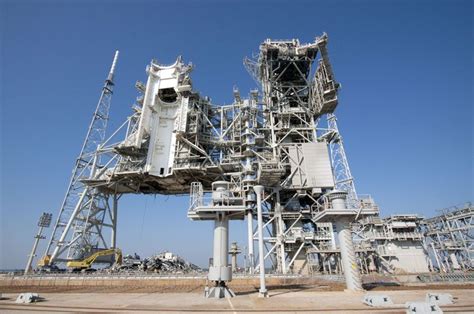 Above Launch Pad 39b At Nasas Kennedy Space Center Fla As Seen In