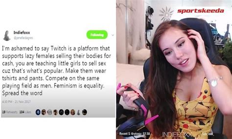 Old Indiefoxx Tweet About Twitch Streamers Selling Their Bodies Goes