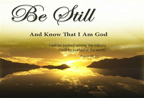 Be Still And Know That I Am God Kjv - Free Download Wallpaper