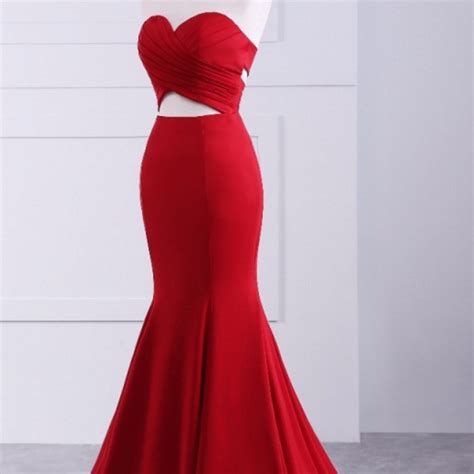 red mermaid prom dresses evening dresses evening dress long mermaid dresses on luulla