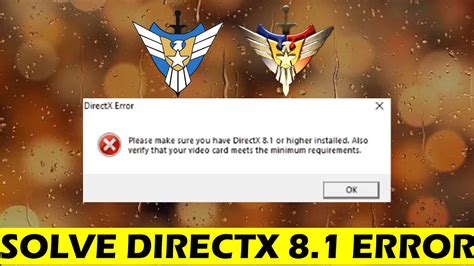 How To Solve The Directx 8 1 Error In Command Conquer Generals Zero