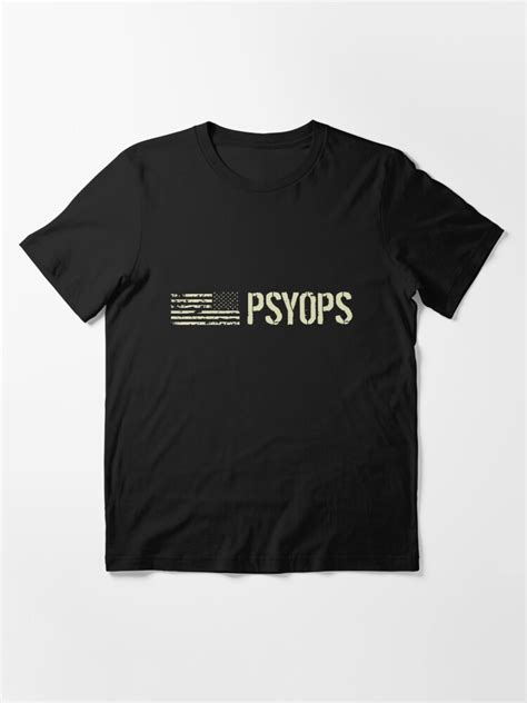 Psyops Black Flag T Shirt For Sale By Militarycanda Redbubble