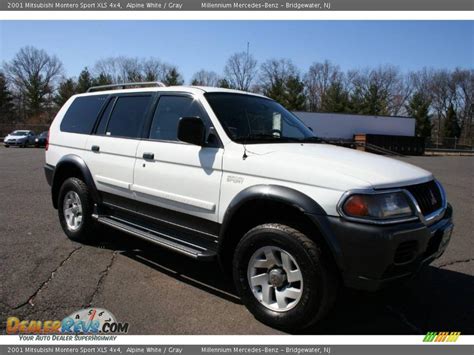 2001 mitsubishi montero kbb.com review. 2001 Mitsubishi Montero Sport XLS 4x4 Alpine White / Gray ...