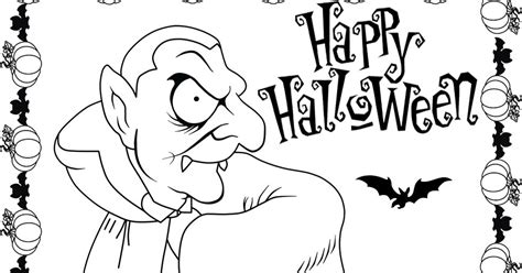 Halloween Dracula Coloring Pages Team Colors