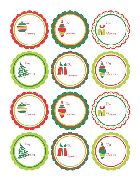 Etiquetas Para Regalos De Navidad Plantillas Imprimibles