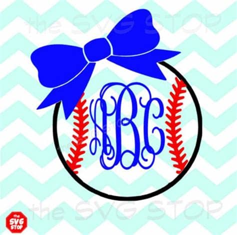 In this tutorial, i show you how to prepare svg cut files in adobe illustrator to use in cricut design space or silhouette studio. Baseball or Softball with bow Svg Dxf Jpg Png Eps files for