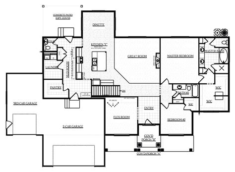 Closets are typically 3' deep x 3' 6wide. Olympus Home Floor Plan | Visionary Homes
