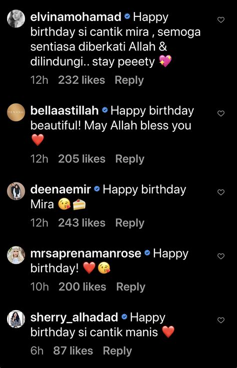 Ucapan hari lahir atau hari jadi tidak semestinya panjang lebar. "Usia Saya Meningkat Setahun Di Hari Indah Ini" - Mira ...