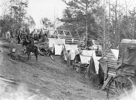 Union Soldiers In The Civil War Camping Along The Potomac Warfare
