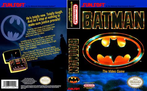 Batman Box Art For Batman The Video Game For Nes Nintendo Batman