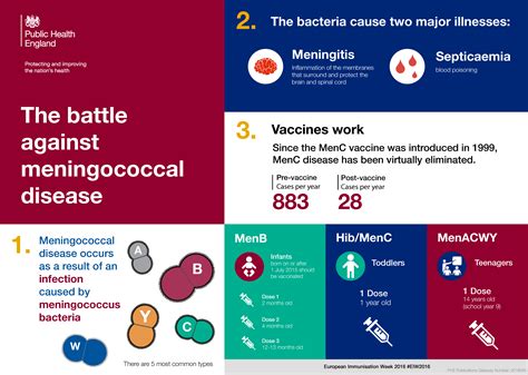 The Battle Against Meningococcal Disease Infographic Govuk