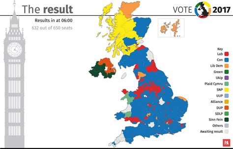 The conservatives secured a resounding majority in parliament, far surpassing the halfway mark in the. Break down of General Election 2017 results by maps ...