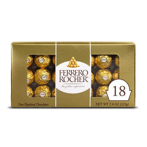 Buy Ferrero Rocher Premium Gourmet Milk Chocolate Hazelnut Individually Wrapped Candy For