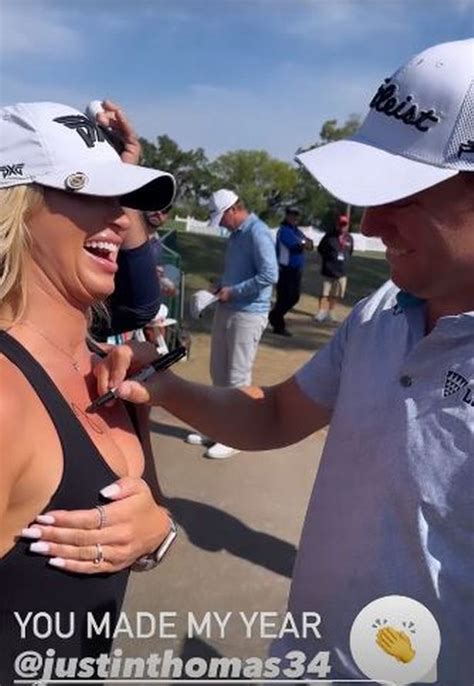 Onlyfans Model S Boob Signed By Red Faced Us Golf Star As He Makes Her Year Daily Star