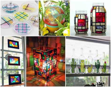 18 Super Creative Faux Stained Glass Projects