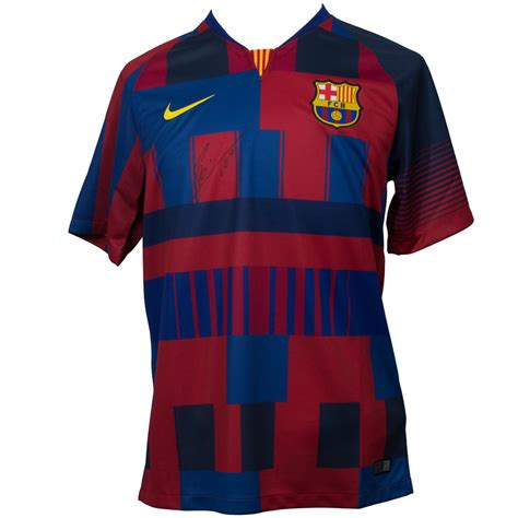 Lionel Messi Signed Barcelona Nike Jersey Inscribed Leo