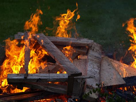 Free Images Campfire Bonfire Heat Burn Brand Wood Fire Blaze