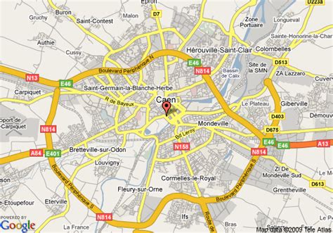 Caen Carte Et Image Satellite