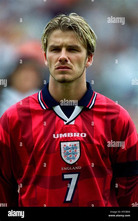 David Beckham England And Manchester United Fc 05 June 1999 Stock Photo