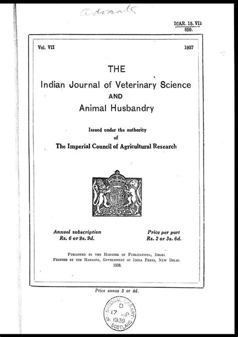 7 Title Page Medicine Veterinary Veterinary Colleges And